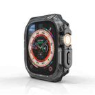 For Apple Watch Ultra 49mm / Ultra 2 49mm Double Color Armor Shockproof Case(Transparent Black) - 1