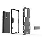 For Huawei P40 Shockproof PC + TPU Protective Case with Hidden Holder(Grey) - 3