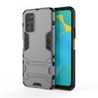 For Huawei Honor 30S Shockproof PC + TPU Protective Case with Hidden Holder(Grey) - 1