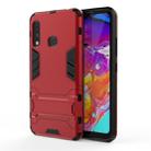 For Galaxy A70e Shockproof PC + TPU Protective Case with Hidden Holder(Red) - 1