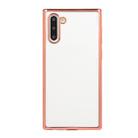 For Galaxy Note10 Electroplating TPU Protective Case(Rose Gold) - 1