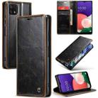 For Samsung Galaxy A22 5G / F42 5G CaseMe 003 Crazy Horse Texture Leather Phone Case(Coffee) - 1