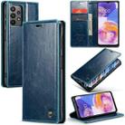 For Samsung Galaxy A23 / M23 CaseMe 003 Crazy Horse Texture Leather Phone Case(Blue) - 1