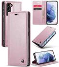 For Samsung Galaxy S21 5G CaseMe 003 Crazy Horse Texture Leather Phone Case(Rose Gold) - 1