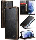 For Samsung Galaxy S21+ 5G CaseMe 003 Crazy Horse Texture Leather Phone Case(Coffee) - 1