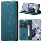 For Xiaomi 12T / 12T Pro CaseMe 013 Multifunctional Horizontal Flip Leather Phone Case(Blue) - 1