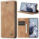 For Xiaomi 12T / 12T Pro CaseMe 013 Multifunctional Horizontal Flip Leather Phone Case(Brown) - 1