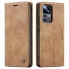 For Xiaomi 12T / 12T Pro CaseMe 013 Multifunctional Horizontal Flip Leather Phone Case(Brown) - 2