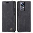 For Xiaomi 12T / 12T Pro CaseMe 013 Multifunctional Horizontal Flip Leather Phone Case(Black) - 2
