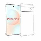 For Google Pixel 7 Pro Shockproof Non-slip Thickening TPU Phone Case(Transparent) - 1