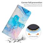 For OnePlus Nord 2T 5G Crossbody Painted Marble Pattern Leather Phone Case(Pink Green) - 5
