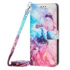 For OnePlus Nord CE 2 5G Crossbody Painted Marble Pattern Leather Phone Case(Pink Purple) - 2