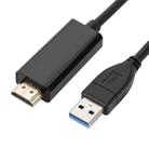 USB3.0 to HDMI Conversion Cable, Length 1.8m(Black) - 1