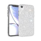 For iPhone XR Shiny Diamond Protective Case(Silver) - 1