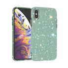 For iPhone XS Max Shiny Diamond Protective Case(Green) - 1