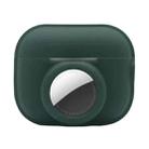 For AirPods Pro 2 / AirTag 2 in 1 Shockproof Full Coverage Silicone Protective Case(Dark Green) - 1