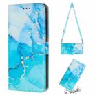 For Infinix Note 12i Crossbody Painted Marble Pattern Leather Phone Case(Blue Green) - 1