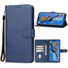 For Infinix Hot 12 India X689F Leather Phone Case(Blue) - 1