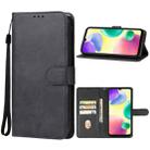 For Xiaomi Redmi 11A Leather Phone Case(Black) - 1