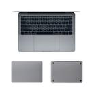 For MacBook Retina 12 inch A1534 4 in 1 Upper Cover Film + Bottom Cover Film + Full-support Film + Touchpad Film Laptop Body Protective Film Sticker(Space Gray) - 1