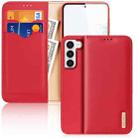 For Samsung Galaxy S23+ 5G DUX DUCIS Hivo Series Cowhide Texture Leather Phone Case(Red) - 1