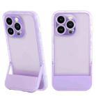 For iPhone 14 Invisible Holder Phone Case(Purple) - 1