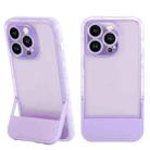 For iPhone 14 Pro Max Invisible Holder Phone Case(Purple) - 1