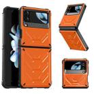 For Samsung Galaxy Z Flip4 5G SM-F721 Armored All-inclusive Shockproof Folding Phone Case(Orange) - 1