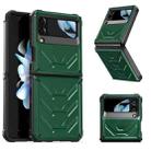 For Samsung Galaxy Z Flip4 5G SM-F721 Armored All-inclusive Shockproof Folding Phone Case(Green) - 1