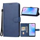 For Blackview A52 Leather Phone Case(Blue) - 1