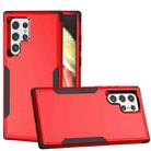 For Samsung Galaxy S22 Ultra 5G TPU + PC Shockproof Phone Case(Red+Black) - 1