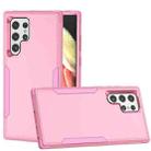 For Samsung Galaxy S22 Ultra 5G TPU + PC Shockproof Phone Case(Pink) - 1