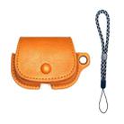 For AirPods Pro 2 Backpack Style PU Leather Earphone Protective Case with Lanyard(Light Brown) - 1