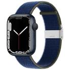 Metal Buckle Nylon Strap For Apple Watch Series 8&7 41mm / SE 2&6&SE&5&4 40mm / 3&2&1 38mm(Sea ??Blue) - 1