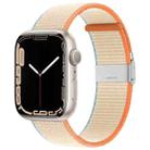 Metal Buckle Nylon Strap For Apple Watch Series 8&7 41mm / SE 2&6&SE&5&4 40mm / 3&2&1 38mm(Milky White) - 1