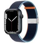 Metal Buckle Nylon Strap For Apple Watch Series 8&7 41mm / SE 2&6&SE&5&4 40mm / 3&2&1 38mm(Navy Blue) - 1