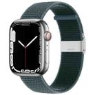 Metal Buckle Nylon Strap For Apple Watch Series 8&7 41mm / SE 2&6&SE&5&4 40mm / 3&2&1 38mm(Pine Green) - 1