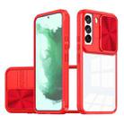 For Samsung Galaxy S22 5G Full Body Sliding Camshield Phone Case(Red) - 1