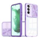 For Samsung Galaxy S22+ 5G Full Body Sliding Camshield Phone Case(Purple) - 1