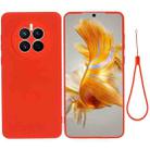 For Huawei Mate 50 Solid Color Liquid Silicone Dropproof Full Coverage Protective Case(Red) - 1