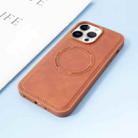 For iPhone 13 Leather MagSafe Magnetic Phone Case(Brown) - 1