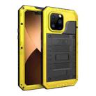 For iPhone 14 Pro Shockproof Waterproof Dustproof Metal + Silicone Phone Case(Yellow) - 1