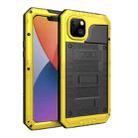 For iPhone 14 Plus Shockproof Waterproof Dustproof Metal + Silicone Phone Case(Yellow) - 1