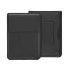 For MacBook 12 / 14 inch PU Leather 4 in 1 Laptop Bag with Functional Bracket(Black) - 1