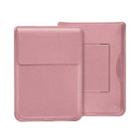 For MacBook 12 / 14 inch PU Leather 4 in 1 Laptop Bag with Functional Bracket(Rose Gold) - 1