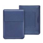 For MacBook 12 / 14 inch PU Leather 4 in 1 Laptop Bag with Functional Bracket(Dark Blue) - 1