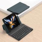 For Samsung Galaxy Z Fold3 5G / Fold4 5G / Mate X2 / Mate XS 2 GKK Magnetic Folding Bluetooth Keyboard Leather Case(Dark Green) - 1