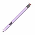 For Samsung Galaxy Tab S7 / S7+ / S8 / S8+ LOVE MEI Soft Silicone Stylus Pen Protective Case(Purple) - 1