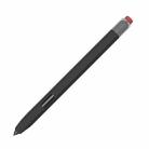 For Samsung Galaxy Tab S7 / S7+ / S8 / S8+ LOVE MEI Soft Silicone Stylus Pen Protective Case(Black) - 1