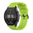 For Xiaomi Watch Color 22mm Quick Release Clasp Silicone Wrist Strap Watchband(Lime) - 1